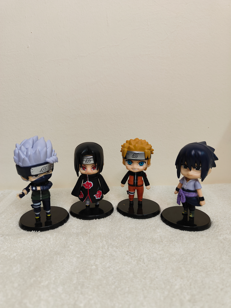 Naruto Shippuden Chibi Action Figure Set – Kakashi, Itachi, Naruto & Sasuke