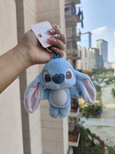 [Delivery_001] Long Ear Stitch Plush Toys Stuffed KeyChain and Bag Clip Toy Keyring