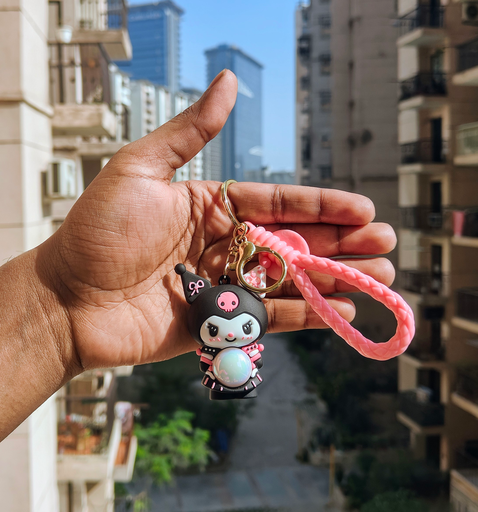 Cute Kuromi Keychain | Black Collar